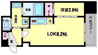 エスグランデ難波サウス【3階】の間取り