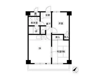 コンフォートソシアK【8階】の間取り