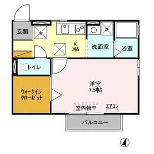 モナリエ北小金 A【1階】の間取り