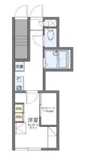 レオパレス中野坂上【1階】の間取り