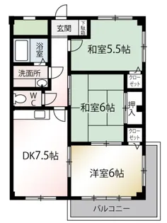 レヂデンス北斗【4階】の間取り