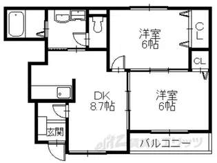 ラネージュ3番館【1階】の間取り