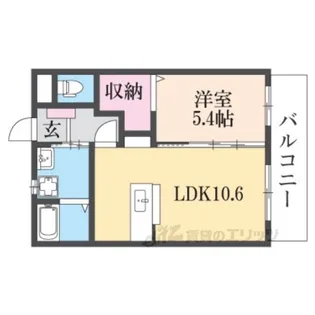 ソレイユ51【1階】の間取り