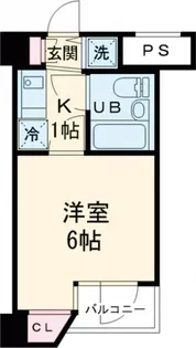 スカイコート都立大学第3【4階】の間取り