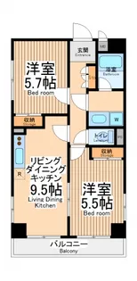 ラポールティーエヌエス【5階】の間取り