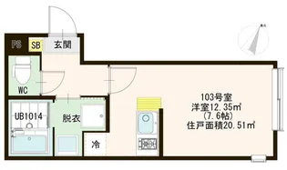 トレフェリクス東十条【1階】の間取り