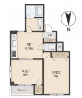 スリーゼ西ヶ丘【3階】の間取り