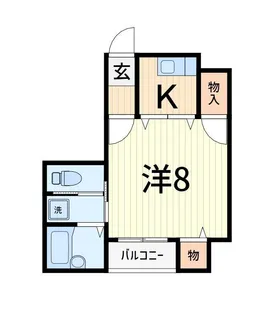 マリーナ・タカケンビルNO6【2階】の間取り