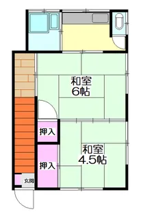 藤美荘【2階】の間取り