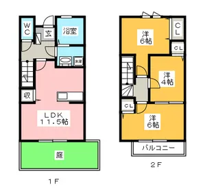 WEST COURTの間取り
