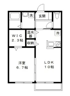 サンフローラ・エフII【1階】の間取り