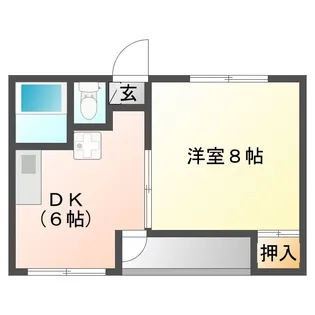 コーポ銭本【1階】の間取り