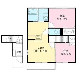 プルミエール野澤 D【2階】の間取り