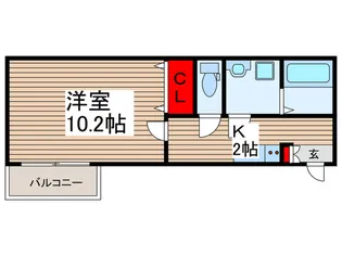 シャルール【2階】の間取り