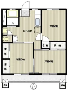 サンハイツ宮前平【3階】の間取り