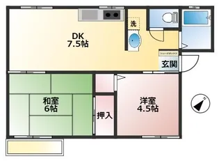 シティハイムジュン【2階】の間取り