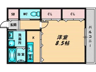 グランドール池島【1階】の間取り