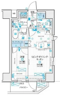 デュオステージ立川曙町【4階】の間取り