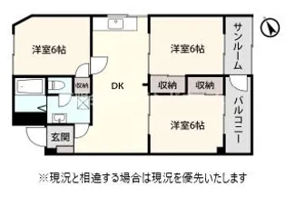 アシスト第5金沢マンション【3階】の間取り