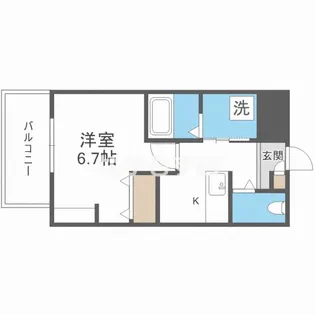 寺地町東ジーイー・サンク【3階】の間取り