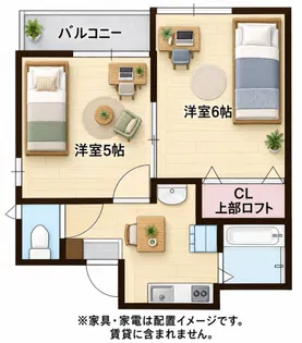 サンシャイン山陽【1階】の間取り