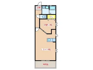 cube A棟【1階】の間取り