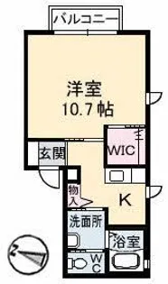 ルミエール黒田 A棟【1階】の間取り