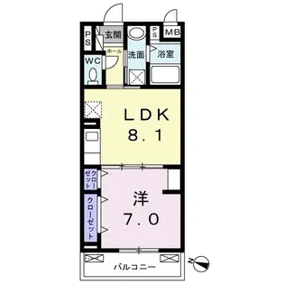 アルファウエスト【2階】の間取り