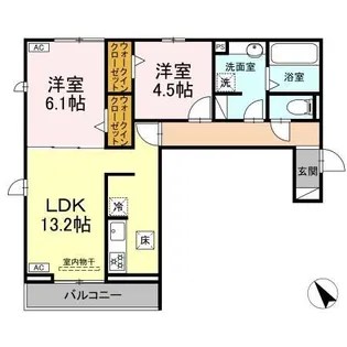 chrysanthemum岐南【3階】の間取り