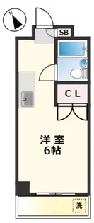 ベルメゾン片岡【3階】の間取り