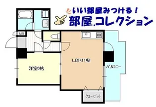 1LDKの間取り画像