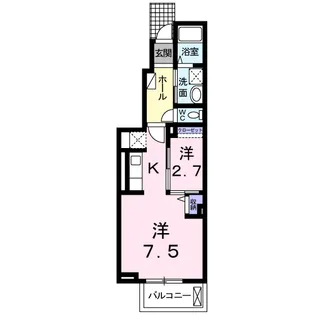 エミネント Fuji B【1階】の間取り