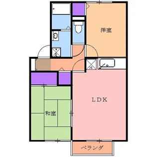 サンセール【2階】の間取り