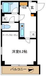STAGE旗の台【1階】の間取り