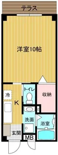 グランドコンポート谷町【1階】の間取り