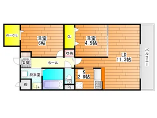 メルヴェーユ藤井寺【3階】の間取り