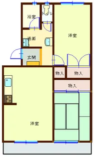 ベルメゾン三宅【2階】の間取り
