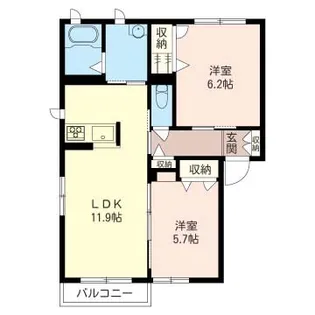 ベルドミール【2階】の間取り