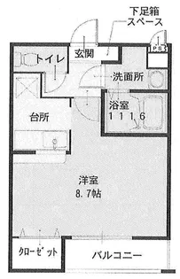 フジパレス駒川中野【2階】の間取り