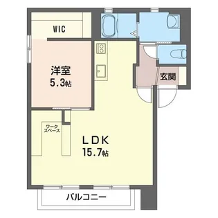 クレアトゥールD【1階】の間取り