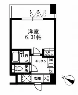 レジディア三越前【9階】の間取り