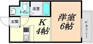 大阪府大阪市生野区巽西2【マンション】の間取り