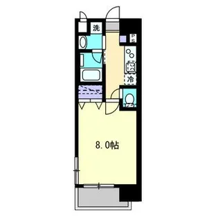 Le cube駅前町【6階】の間取り