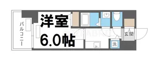 アドバンス難波南ワイズ【13階】の間取り