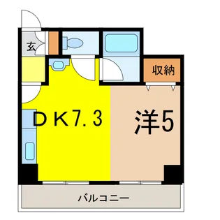 ユニベール【4階】の間取り