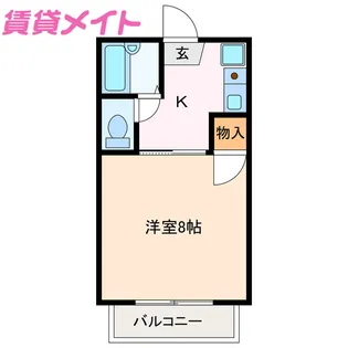 ウィングスズカ【1階】の間取り