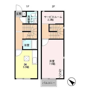 神奈川県秦野市室町【一戸建】の間取り