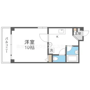 西野ハイツ【2階】の間取り
