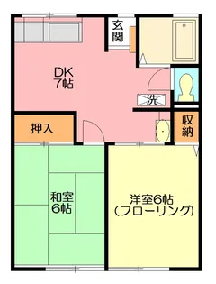 シティハイム ヴェリテ【2階】の間取り