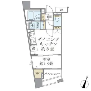 リビオレゾン千代田岩本町ルジェンテ【5階】の間取り